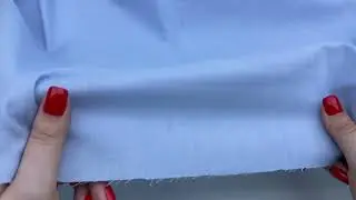Хлопок голубого цвета однотонная 16865