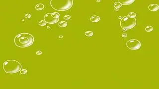 Spongebob Bubble Transition Green Screen [4K] 60Fps