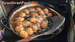 Fried Pork Bun and Hollow Donuts | Fry Food | Street Food Vietnam | Vietnamese Food 2021