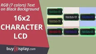RGB Backlight Negative 16x2 LCD Character Display Module
