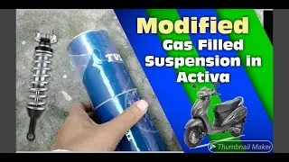 Nitro Gas filled suspension of TVS Jupiter in honda activa | how to replace rear suspension | Activa