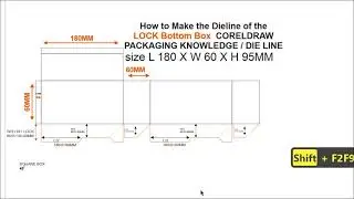 How to Make the Dieline of the LOCK Bottom Box  CORELDRAW