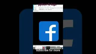fb logo designing using python
