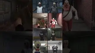 Granny 3 vs Mr Meat 1 vs Mr Meat 2 vs Evil Nun 1 vs Evil Nun 2 vs Ice Scream 4 