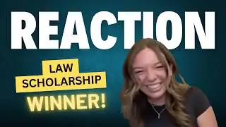SURPRISE REACTION | Law Firm Awards Scholarship Winner