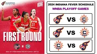 2024 Indiana Fever Playoff Schedule | WNBA Postseason Schedule 2024