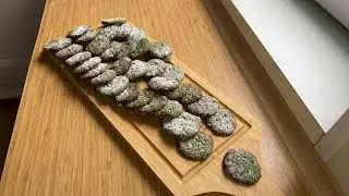 Печенье из муки зелёной гречки и спирулины