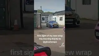 Picking up the car from it's new wrap, and the first time I saw it from @ghostwraps April 2024