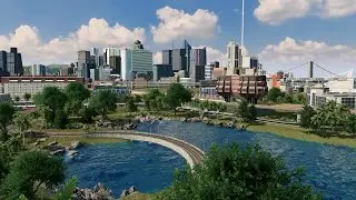 Train and Tram Hub on City's Border - Cities: Skylines - Asturis 30