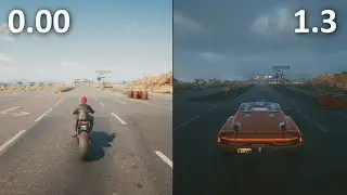 Weather change in Cyberpunk 2077 1.3
