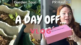 A Day Off Vlog #19 | PR Haul | Shark Flexstyle | Garden is Growing!