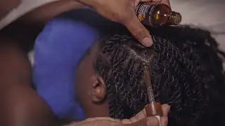 ASMR | Real Person Scalp Oiling for Sleep💆🏾‍♀️ (No Talking)