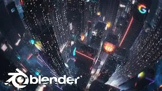 Unleashing the Cyberpunk Metropolis: Procedural City in Blender