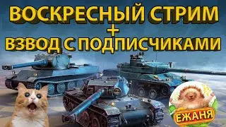 ВОСКРЕСНЫЙ СТРИМ! +ВЗВОД С ПОДПИСЧИКАМИ В РЕЖИМЕ! ОБЩАЕМСЯ, ОБСУЖДАЕМ ИГРУ!