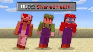 Minecraft, but our Health is Shared...