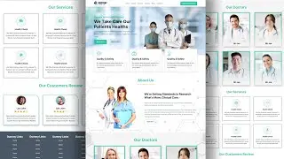 Create hospital management website using html css | part 6