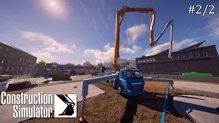 Construction Simulator Silo Project Grond Afgraven & pvc pijpen leggen & grind aanbrengen & Beton st