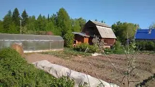 Футаж. Огород  весна -- 2