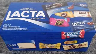 Caixa De Bombons Lacta 2021 Novos Bombons Lacta Coco , Lacta Morango E Ouro Branco Duo Nuts