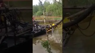 Удаление корневой системы камыша