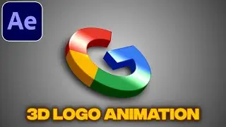 3D Logo Animation Tutorial in After Effects | No Plugins | 3D Intro Tutorial 2026