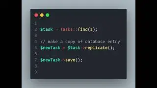 The best way to make a copy of database entry.