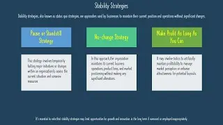 Stability Strategy Explained: Why Sometimes Not Growing Is Strategic | Strategy Masterclass (Modul2)
