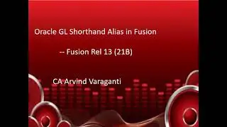 Oracle Fusion Cloud:-  How to create Oracle Shorthand Alias