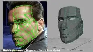 How to Model a Face - Low Poly Beginner 3D Modeling Tutorial