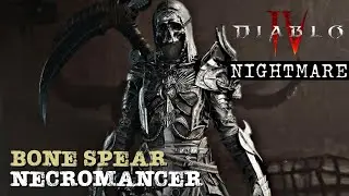 Diablo 4 | Nightmare Dungeon | Necromancer Gameplay
