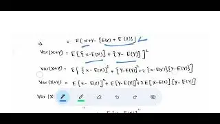 Lec-14: Prove that                    Var(X+Y) =Var(X) +Var(Y)