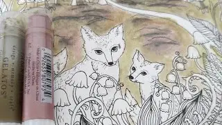 Tuto coloriage : fond aux gelatos métallisés