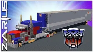 Minecraft Vehicle Tutorial - How to Build : Optimus Prime. (NEW)