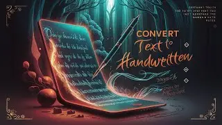 Convert Text into Handwritten File  ,Text into Handwritten pdf file