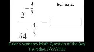 Math Question of the Day: Thursday July 27th, 2023