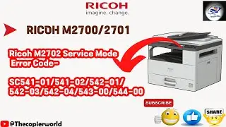RICOH M2700/2701 ERROR SC541,542 || Service Error SC542-01 || SC542-01 Reset Ricoh m2700/2701 || 541