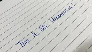 My Handwriting | Neat and Clean Print Handwriting | #handwriting