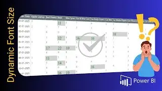 Dynamic Font Size for Power BI Matrix or Table visuals | Conditional Formatting For FONT SIZE