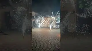 Пиротехнические вертушки и огненные цифры Ростов
