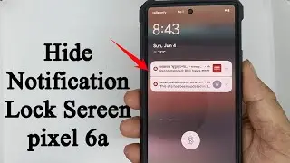 How to hide all Notification on screen in pixel 6a