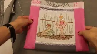 Сумка с балериной розовая