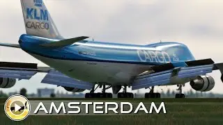 Plane Spotting at Amsterdam Schipol Airport | Close up Polderbaan Landings | Ultra 4K MSFS Gameplay