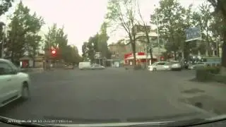 ДТП таксёрик улетел