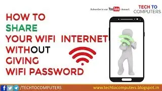 Share your Wifi Internet without giving Wifi Password