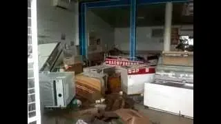 Крымск,центральный рынок сразу после наводнения