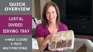 The Ultimate Snack Organizer! Luxital Divided Serving Tray Review
