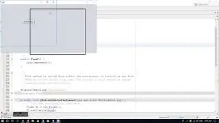 showing new form on button click with java