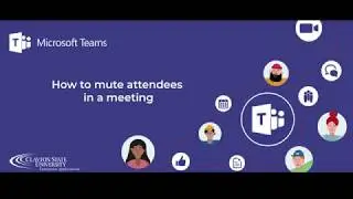 How to mute attendees in a meeting