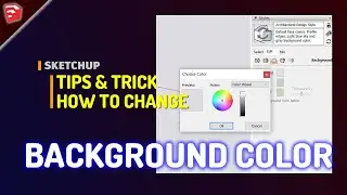 Sketchup How To Change Background Color