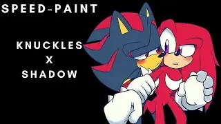【 SpeedPaint 】Knuckles x Shadow #1